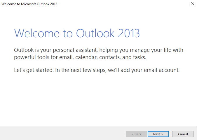 Outlook Configure