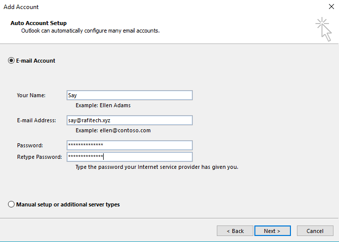 Outlook Configure