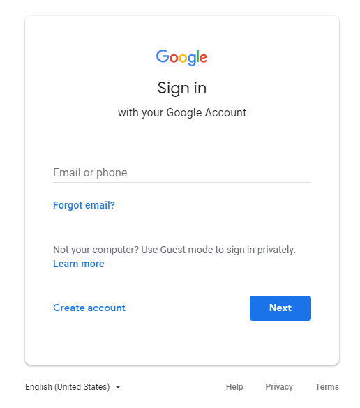 Google Account Sign-In