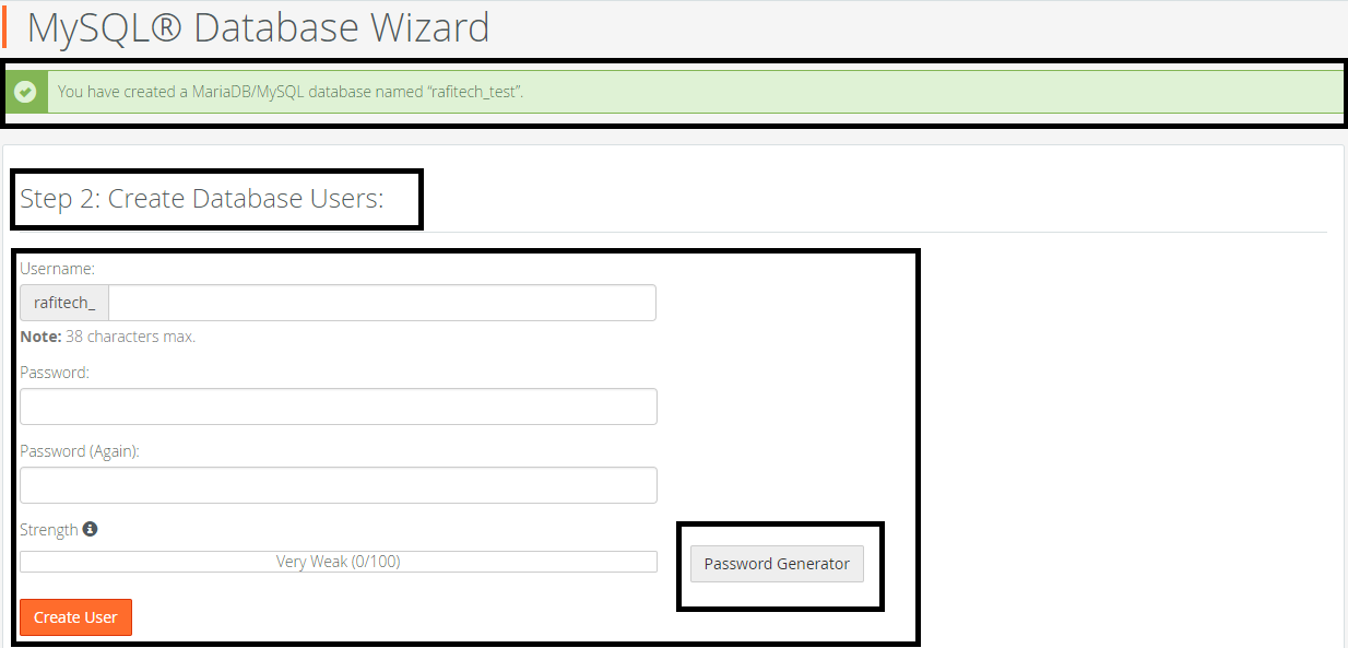 MySQL Database Wizard